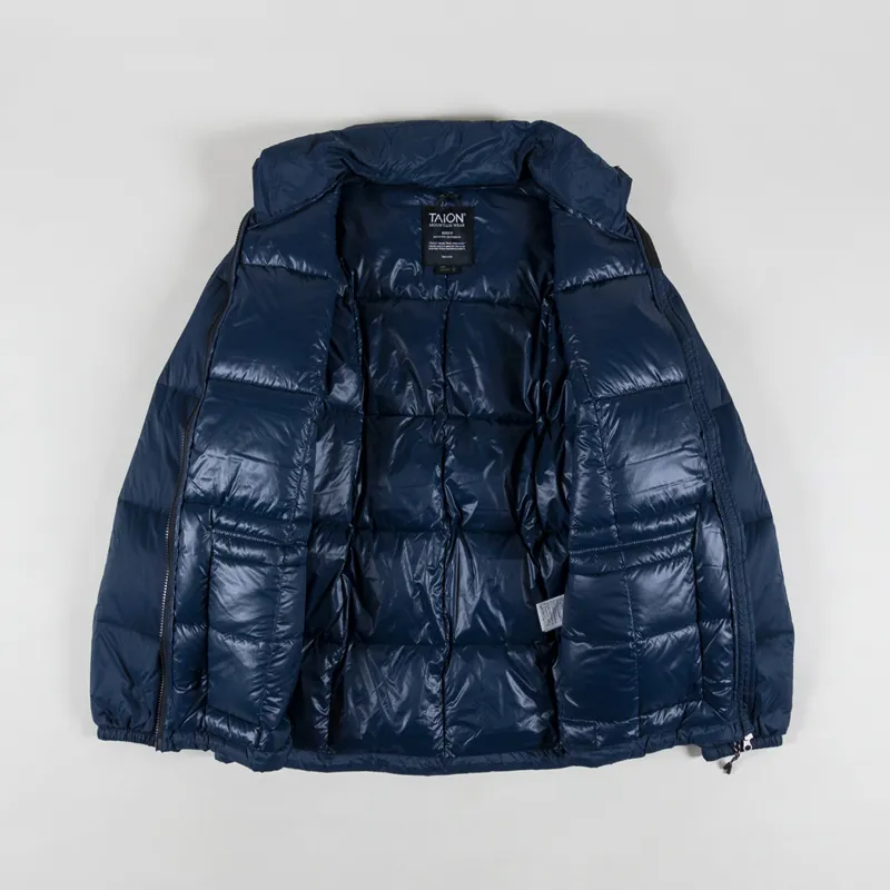 Taion Mountain Packable Volume Down Jacket Dark Navy-1