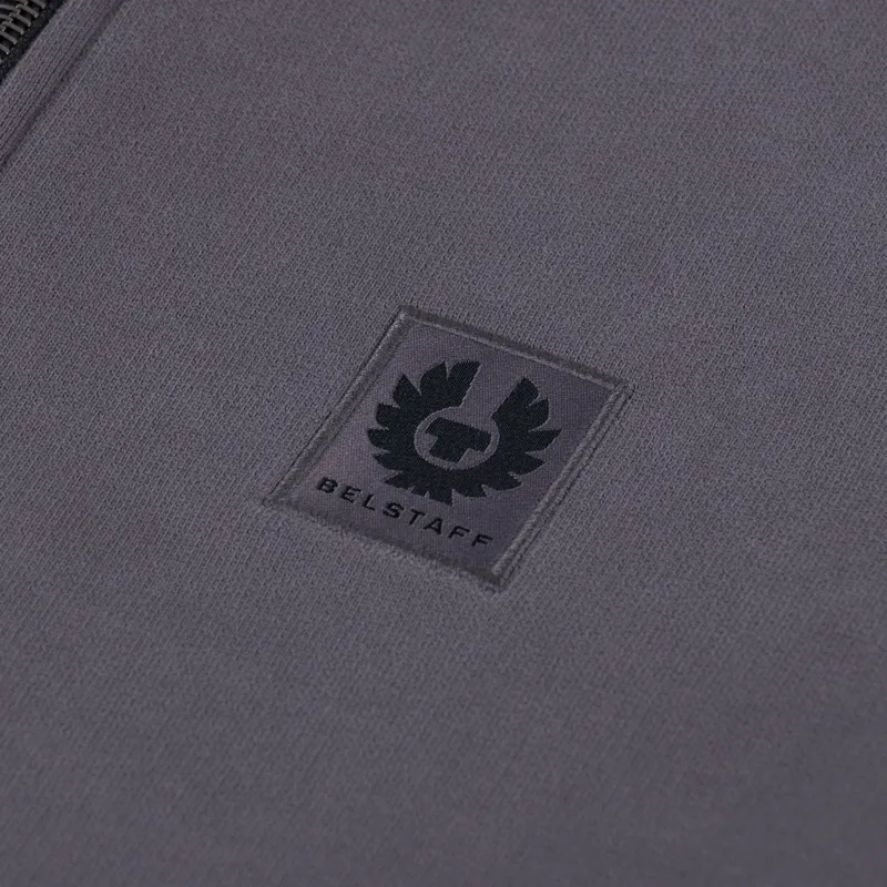 Belstaff Quarter Zip Sweatshirt Tornado Grey-5