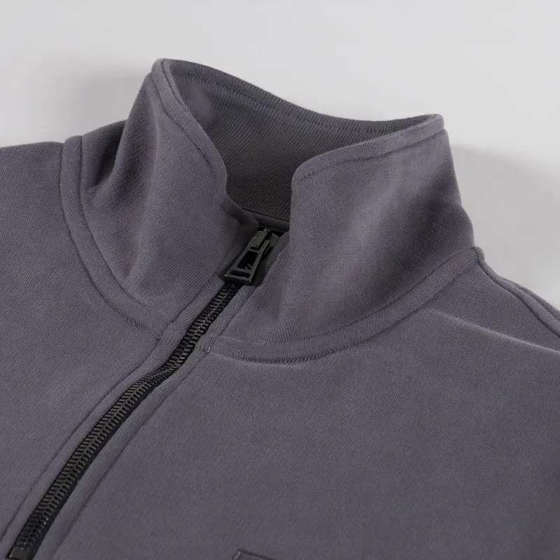 Belstaff Quarter Zip Sweatshirt Tornado Grey-4