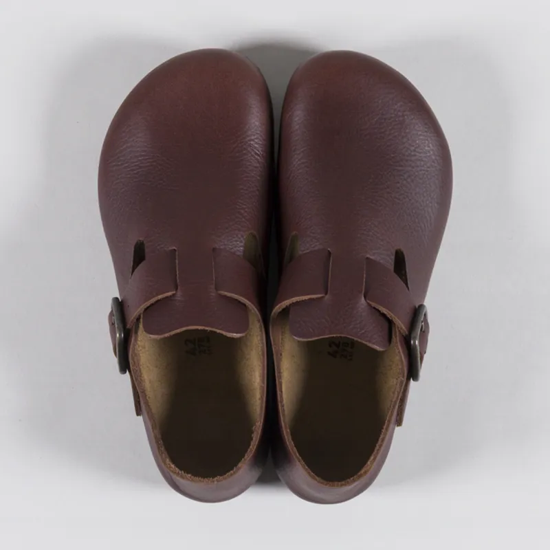 Birkenstock London Wire Buckle Regular Fit Sandals Vintage Wood Roast-6