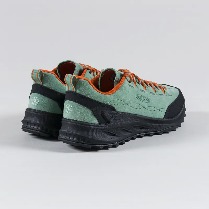 Keen Womens Jasper Zionic Shoes Granite Green Gold Flame-2