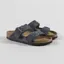 Birkenstock Womens Arizona Suede Leather Sandals Charcoal