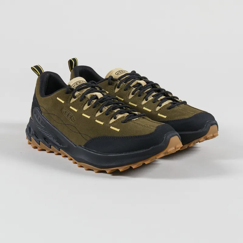 Keen Jasper Zionic Shoes Dark Olive Khaki
