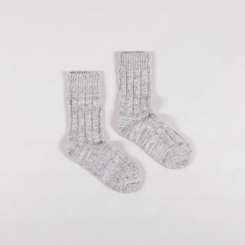 Birkenstock Womens Cotton Twist Socks Light Gray