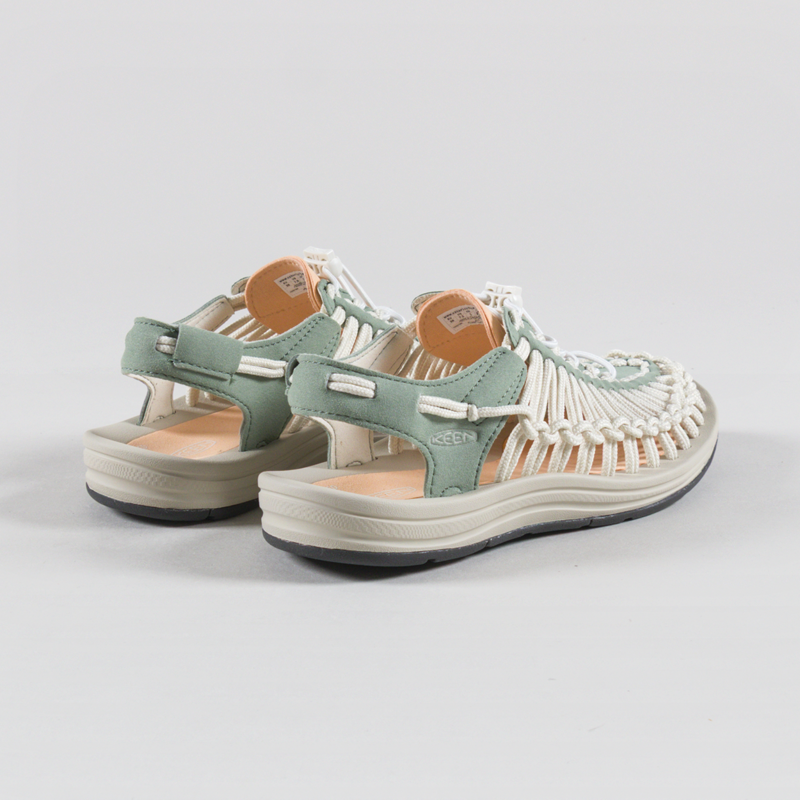 Keen Womens UNEEK Sandals Lily Pad Peach Fuzz-1