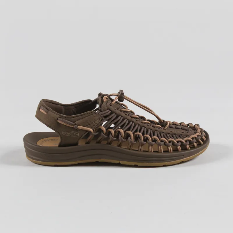 Keen Womens UNEEK Sandals Dark Earth Chipmunk-2