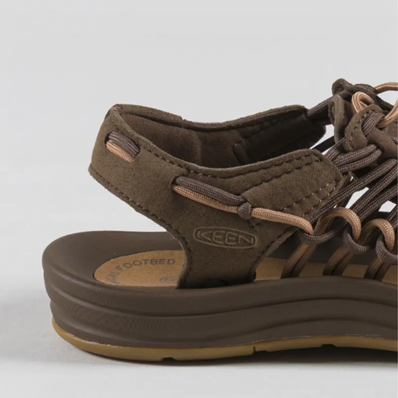 Keen Womens UNEEK Sandals Dark Earth Chipmunk-4