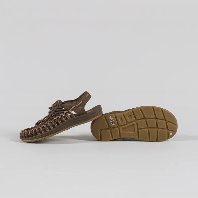 Keen Womens UNEEK Sandals Dark Earth Chipmunk-3