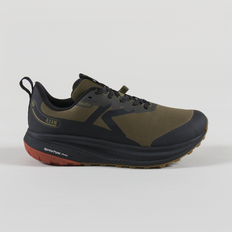 Keen Roam Waterproof Trail Running Shoes Dark Olive Burnt Brick-2