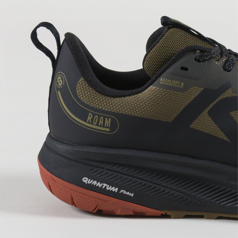 Keen Roam Waterproof Trail Running Shoes Dark Olive Burnt Brick-4