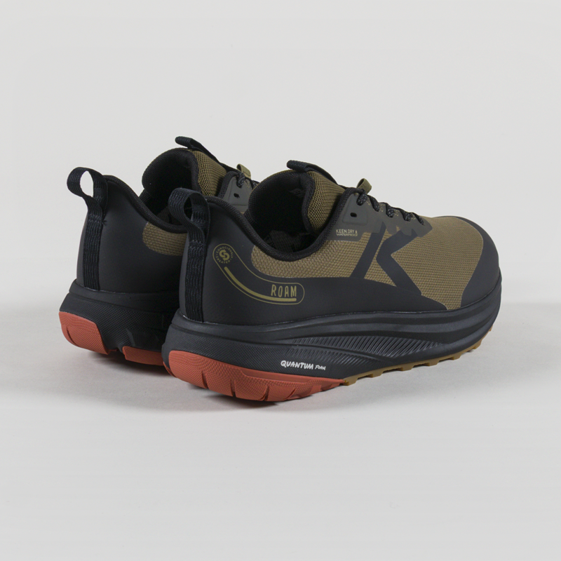 Keen Roam Waterproof Trail Running Shoes Dark Olive Burnt Brick-1