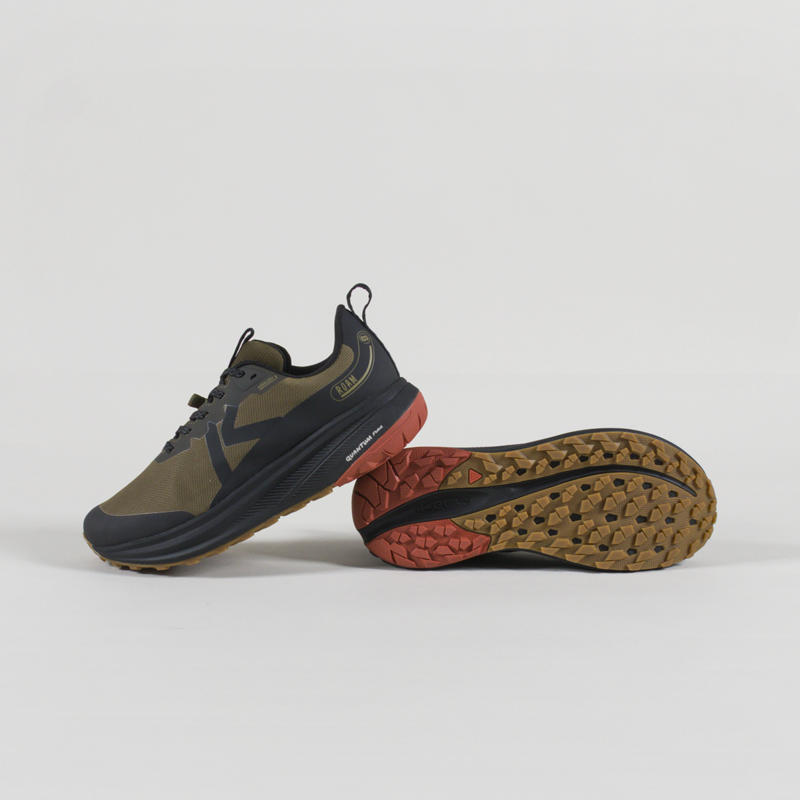 Keen Roam Waterproof Trail Running Shoes Dark Olive Burnt Brick-3