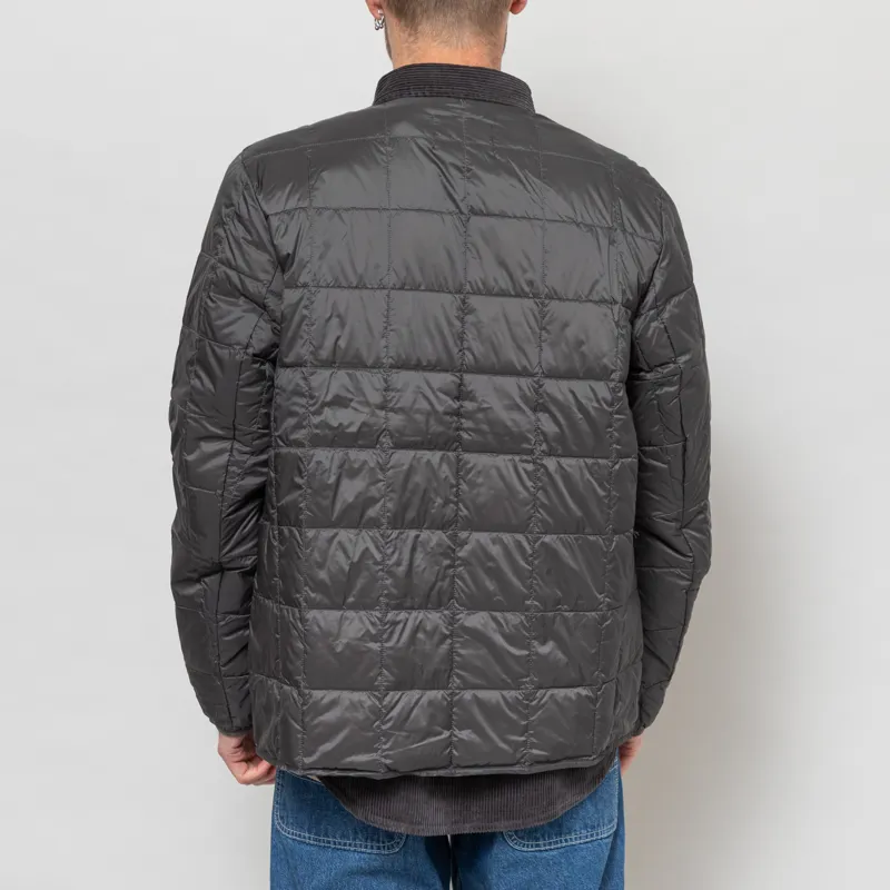 Taion Crewneck W-Zip Down Jacket Dark Charcoal-3