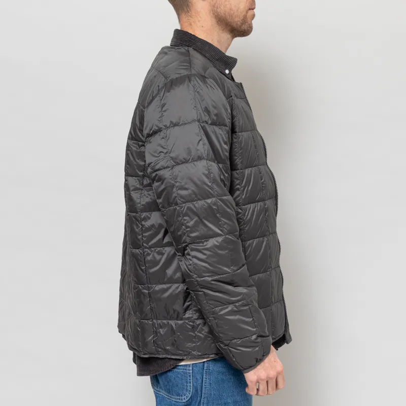 Taion Crewneck W-Zip Down Jacket Dark Charcoal-4