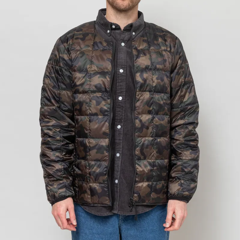 Taion Crewneck W-Zip Down Jacket Regular Camo