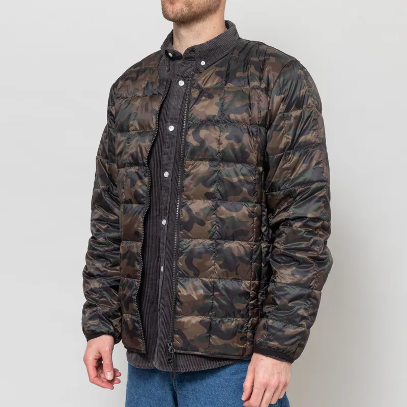 Taion Crewneck W-Zip Down Jacket Regular Camo-1