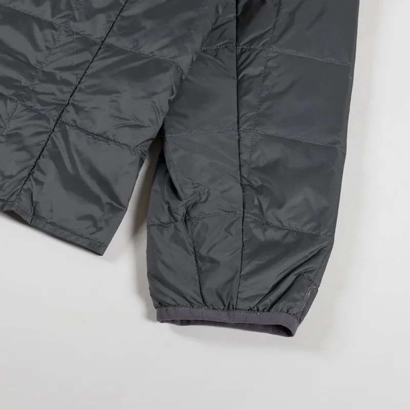 Taion Crew Neck Double Zip Down Jacket Charcoal-7