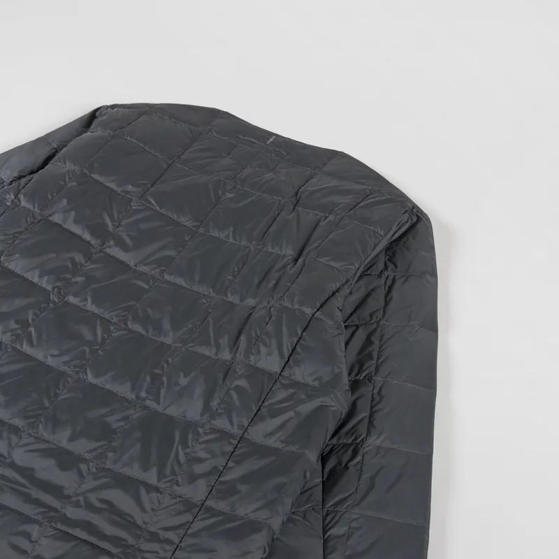 Taion Crew Neck Double Zip Down Jacket Charcoal-3