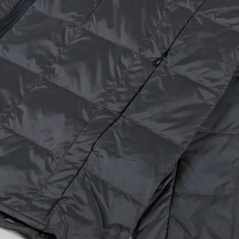 Taion Crew Neck Double Zip Down Jacket Charcoal-6