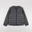 Taion Crew Neck Double Zip Down Jacket Charcoal