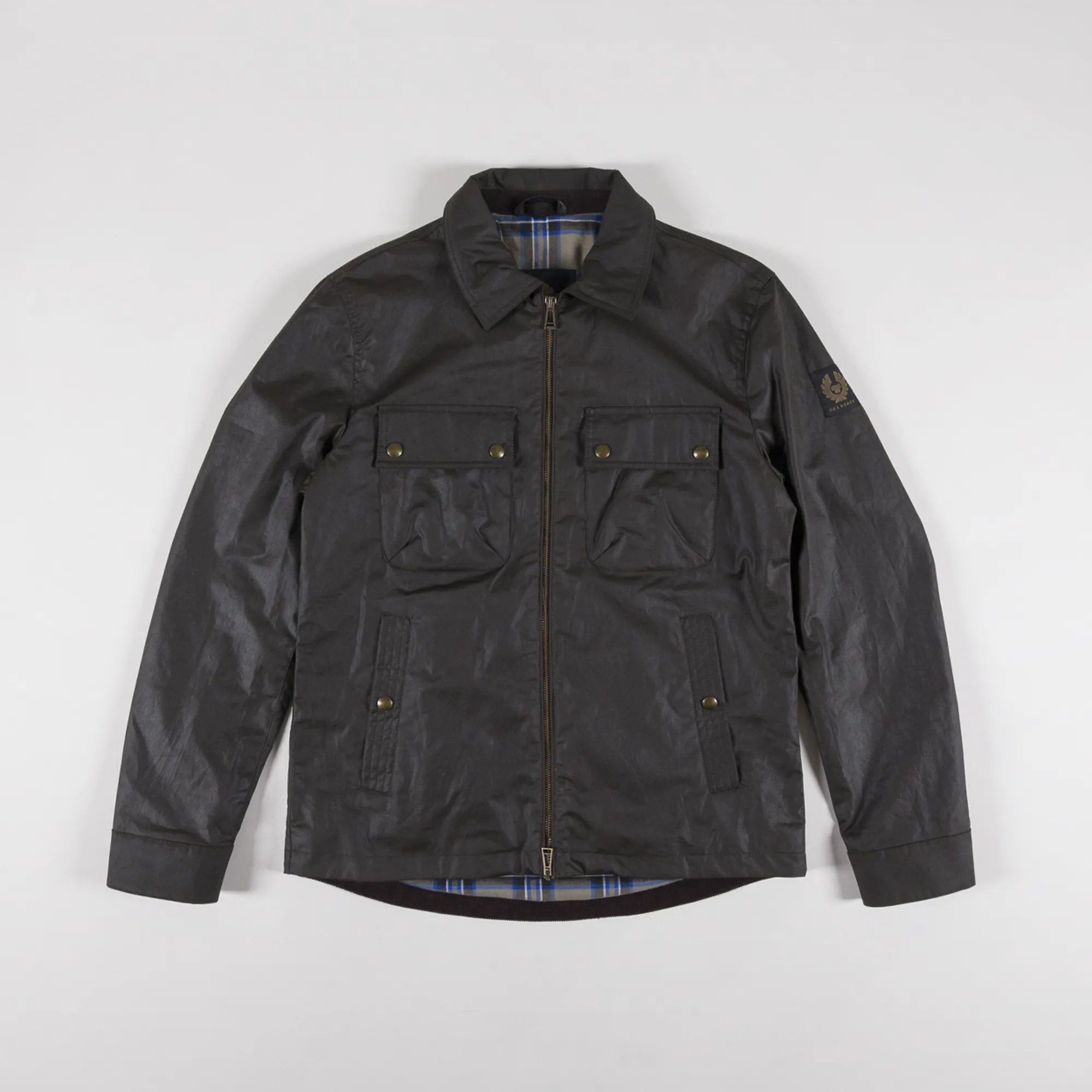 Belstaff Mens Waxed Tour Overshirt Jacket Faded Olive Green belstaff-mens-waxed-tour-overshirt-jacket-faded-olive-green