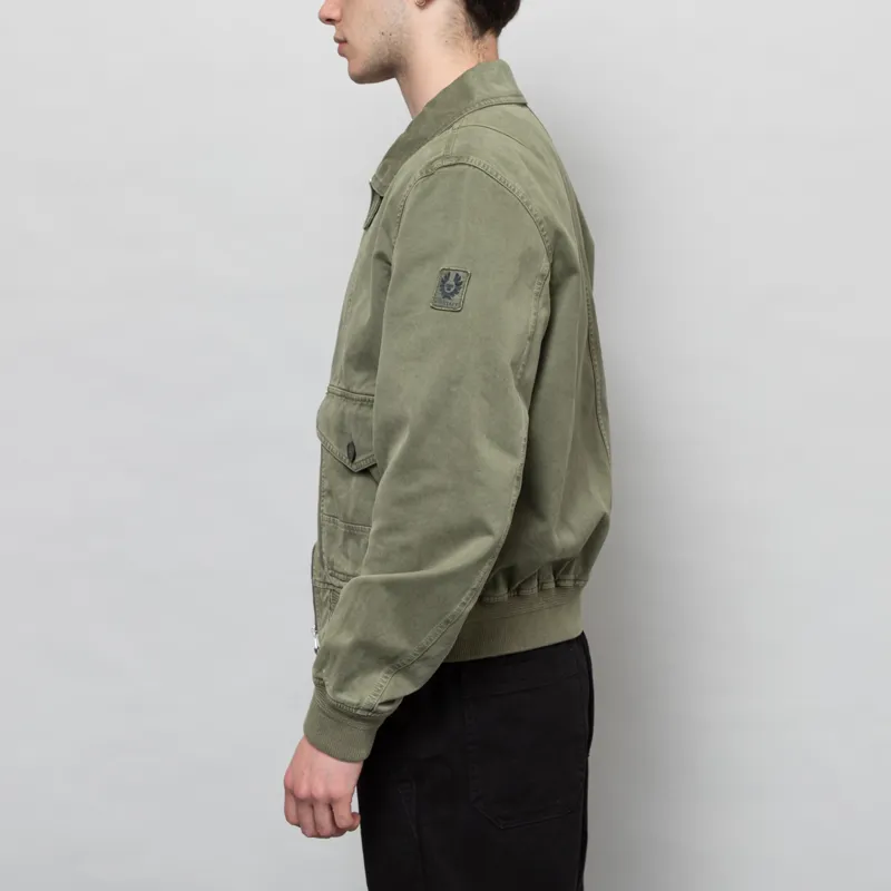 Belstaff Mens Chartsman Bomber Jacket Surplus Green