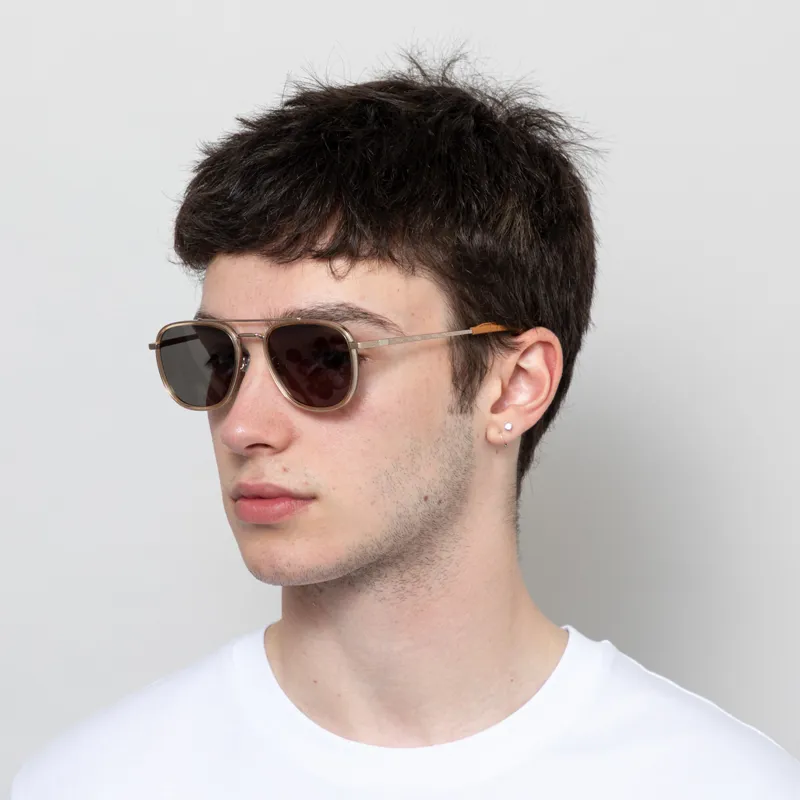 Messy Weekend Quentin Sunglasses Champagne Green