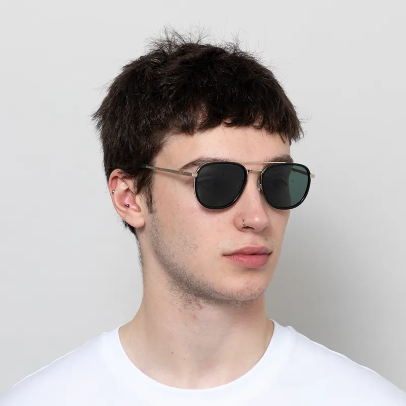 Messy Weekend Quentin Sunglasses Silver Green-2