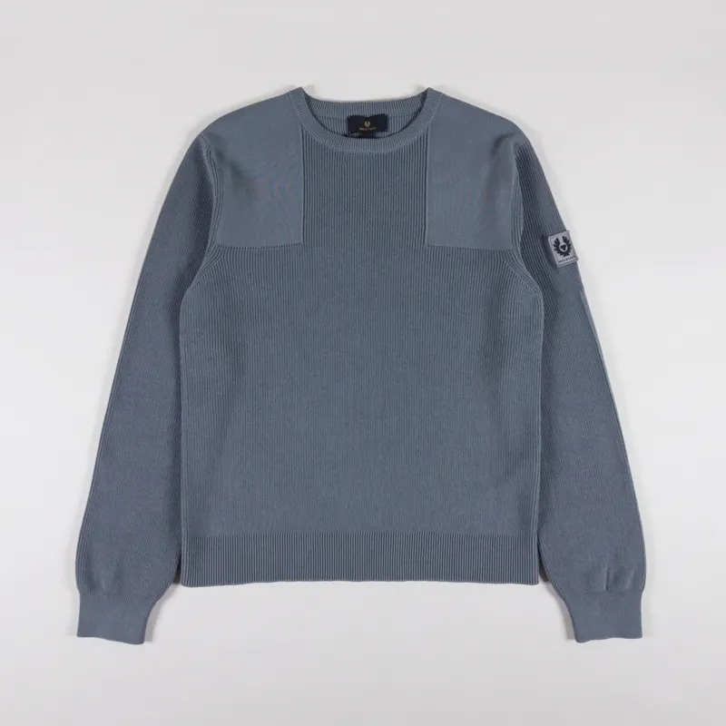Belstaff Commander Crewneck Jumper Atlantic Grey