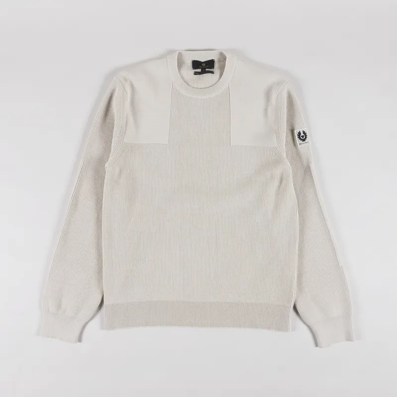 Belstaff Commander Crewneck Jumper Silver Birch