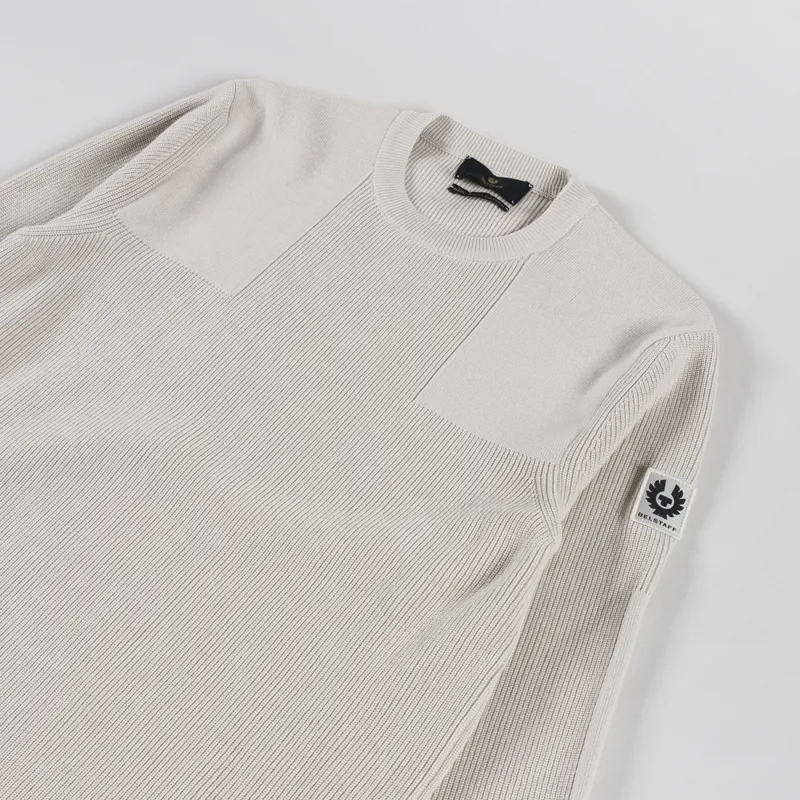 Belstaff Commander Crewneck Jumper Silver Birch-2
