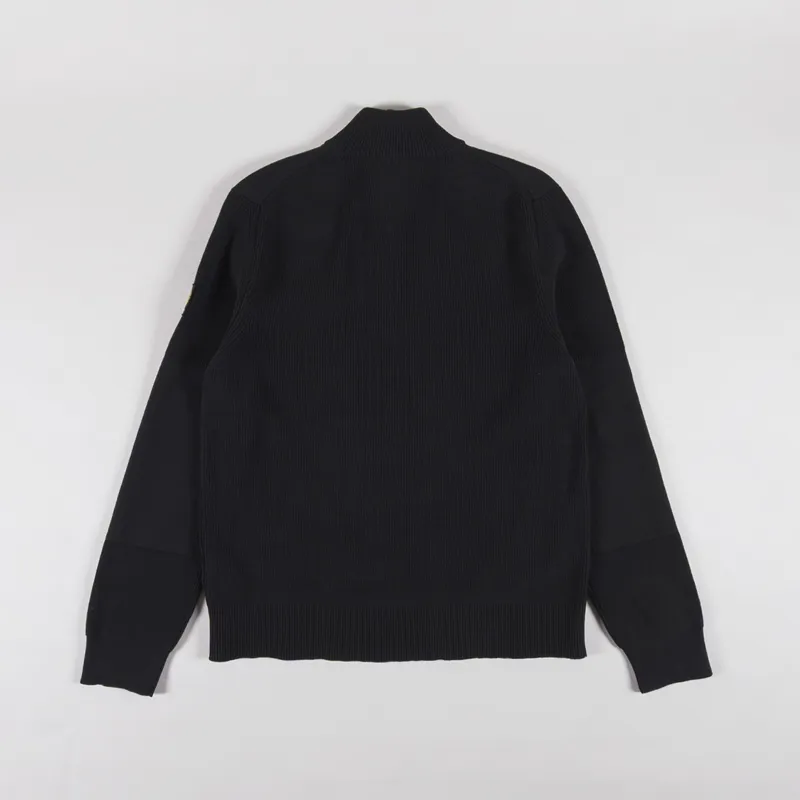 Belstaff Commander Quarter Zip Jumper Black-1