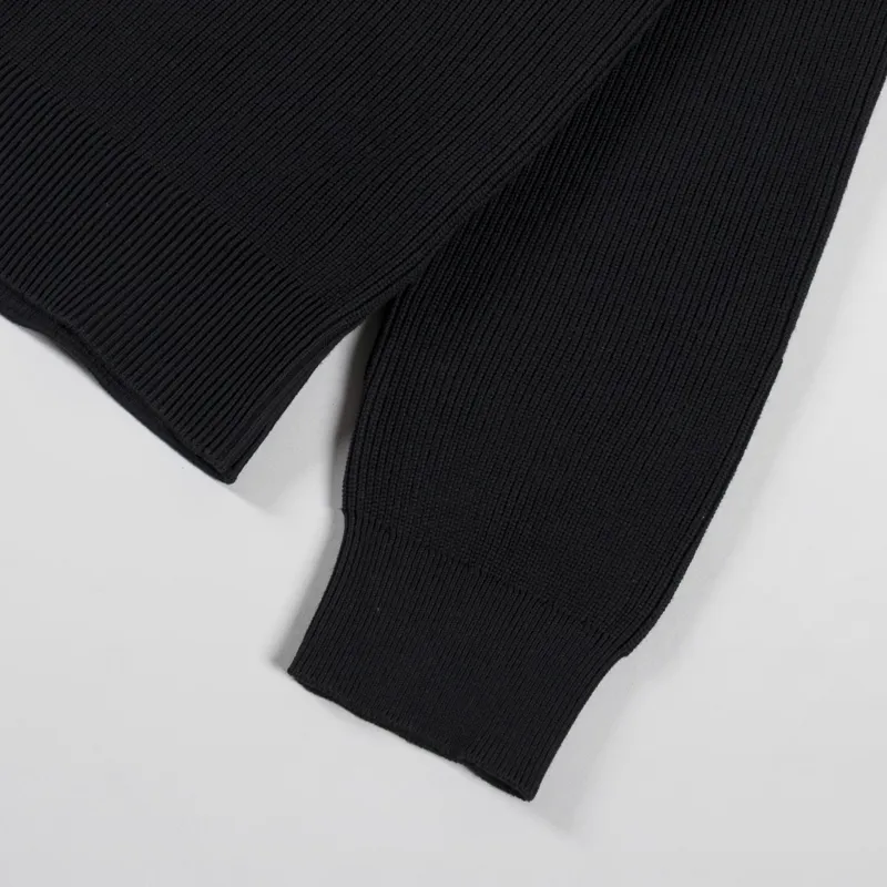 Belstaff Commander Quarter Zip Jumper Black-5