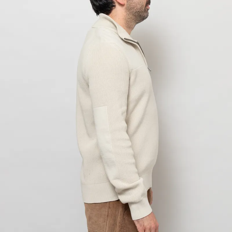 Belstaff Commander Quarter Zip Jumper Silver Birch-4