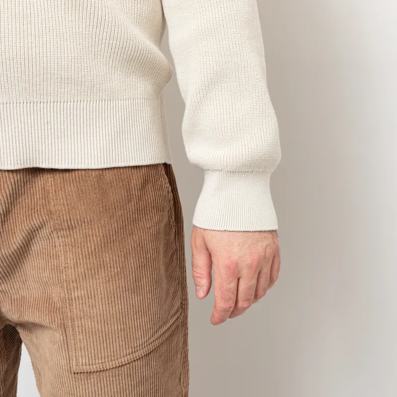 Belstaff Commander Quarter Zip Jumper Silver Birch-8