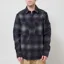 Belstaff Outpost Shirt Black Brushed Cotton Flannel