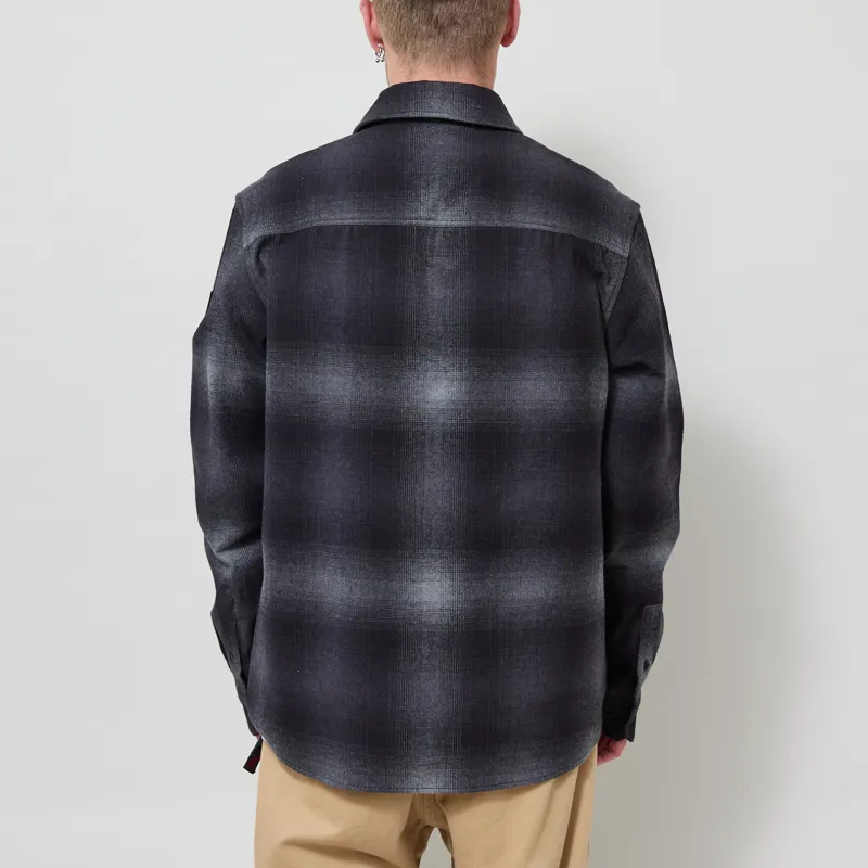 Belstaff Outpost Shirt Black Brushed Cotton Flannel-2