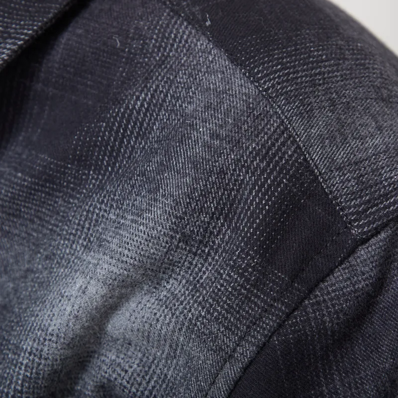 Belstaff Outpost Shirt Black Brushed Cotton Flannel-8