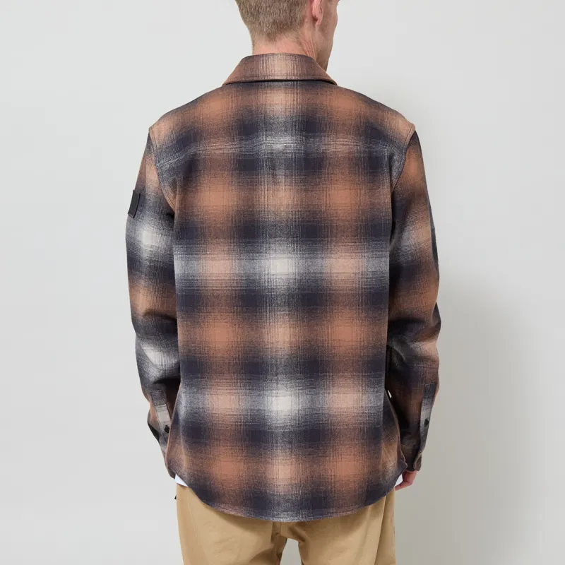 Belstaff Outpost Shirt Maple Brown Brushed Cotton Flannel-2