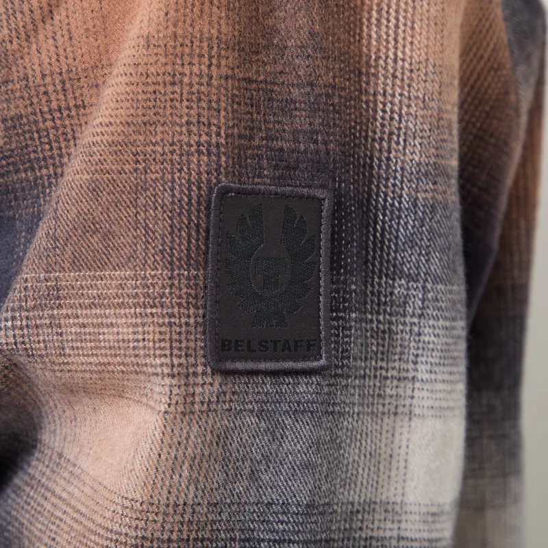 Belstaff Outpost Shirt Maple Brown Brushed Cotton Flannel-7