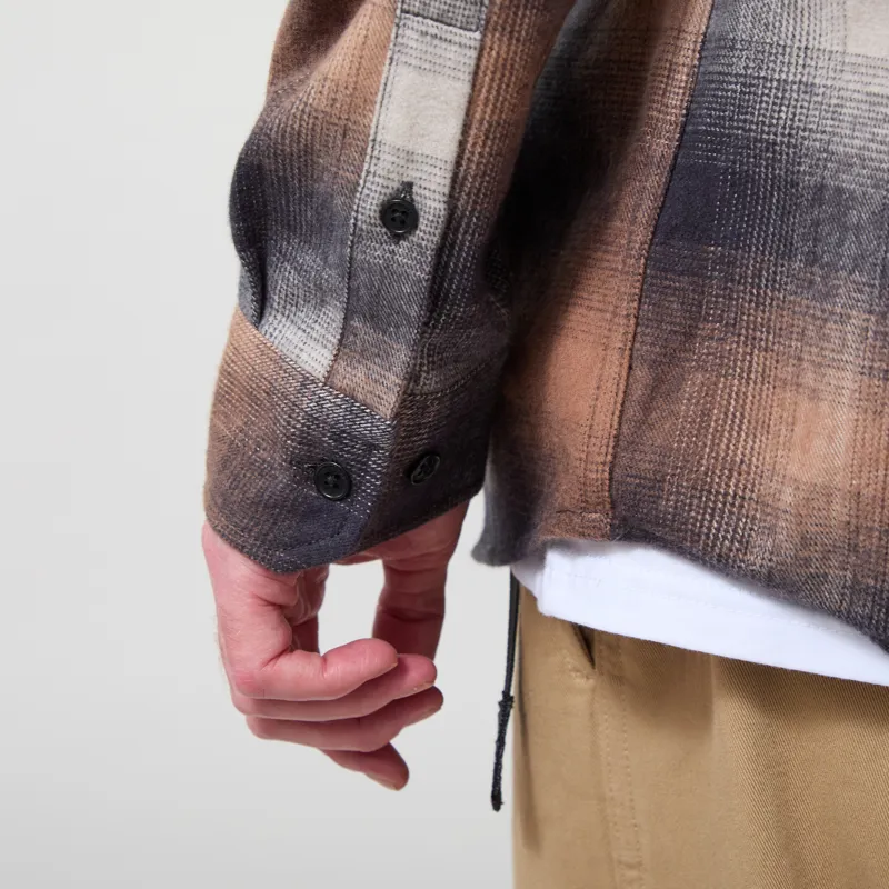 Belstaff Outpost Shirt Maple Brown Brushed Cotton Flannel-8