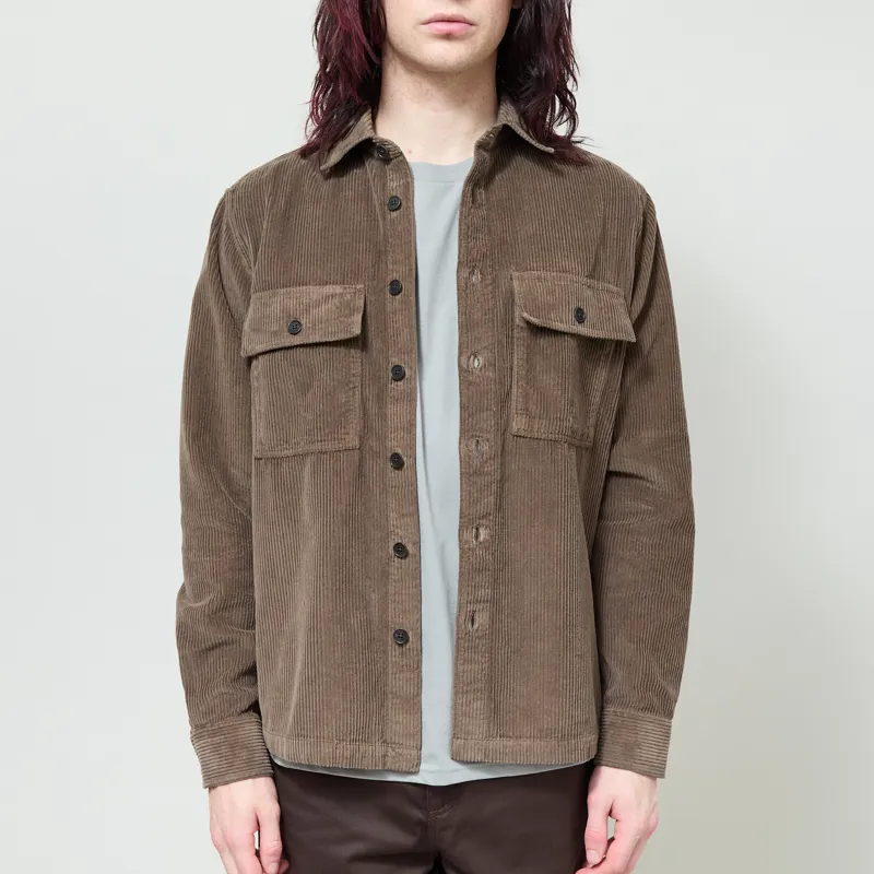 Belstaff Ravine Corduroy Shirt Army Olive
