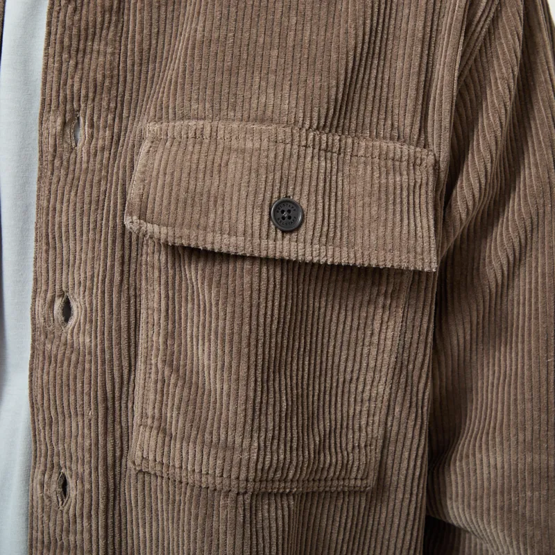 Belstaff Ravine Corduroy Shirt Army Olive-6