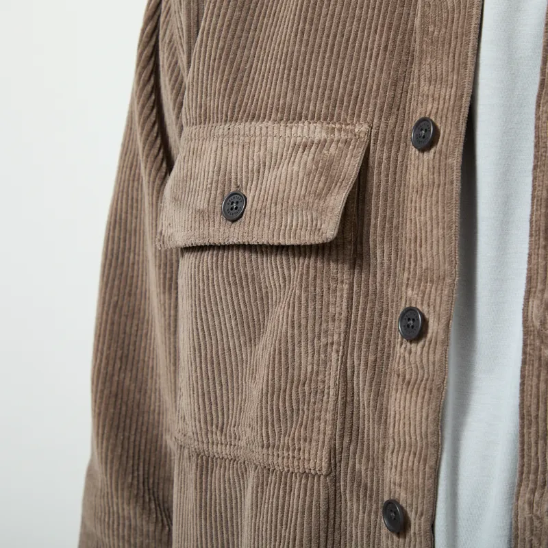 Belstaff Ravine Corduroy Shirt Army Olive-4
