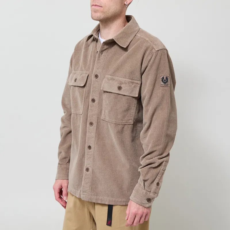 Belstaff Ravine Corduroy Shirt Dusty Taupe-1
