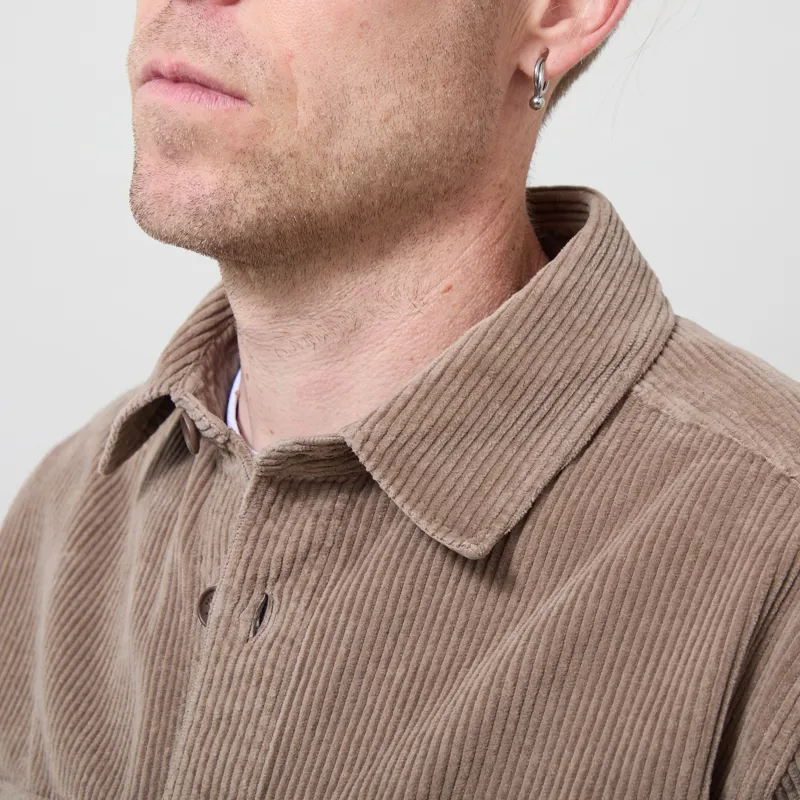 Belstaff Ravine Corduroy Shirt Dusty Taupe-3