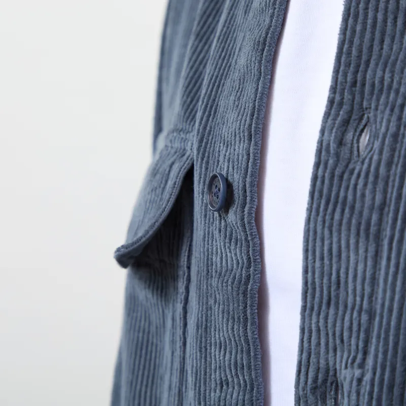 Belstaff Ravine Corduroy Shirt Petrol-5