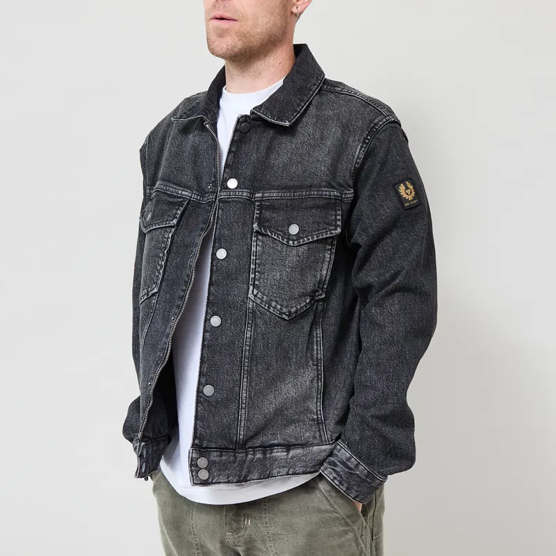 Belstaff Piston Trucker Jacket Charcoal-1