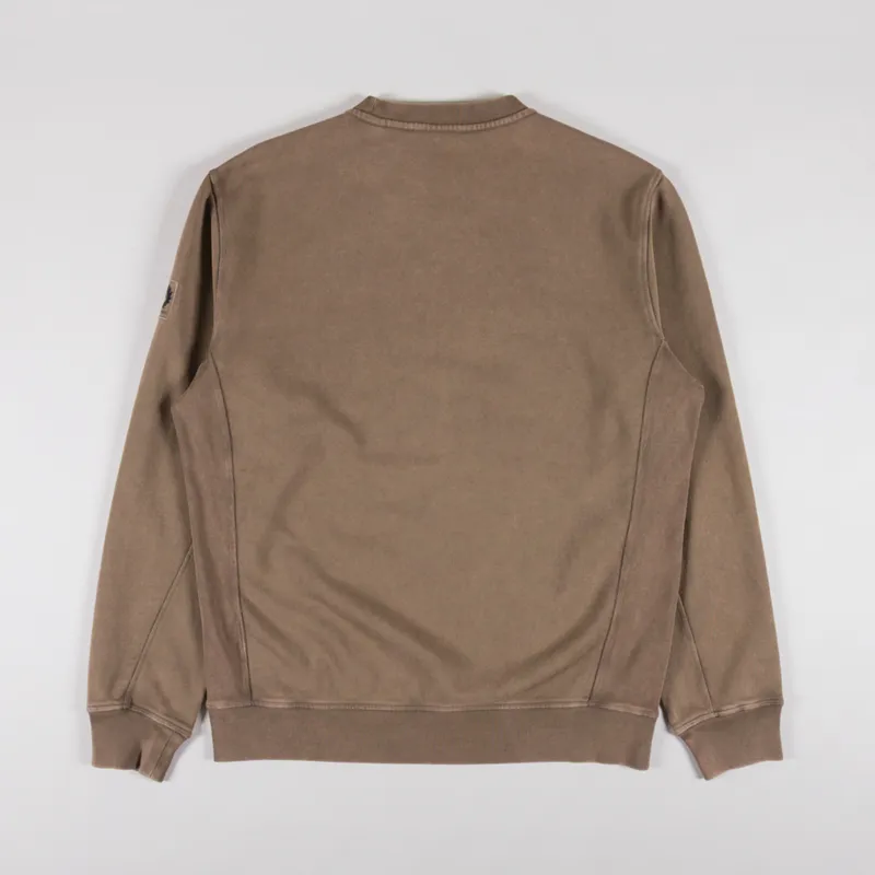 Belstaff Valley Garment Dye Sweatshirt Khaki Green-1