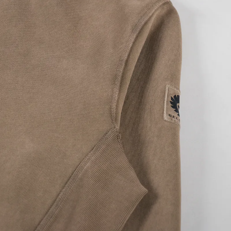 Belstaff Valley Garment Dye Sweatshirt Khaki Green-4